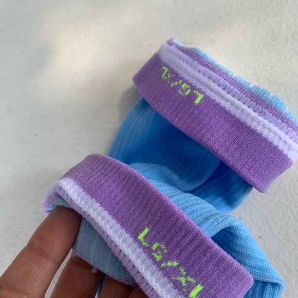 Pro Compression PC socks neon/purple Made in USA. - Picture 5 of 5